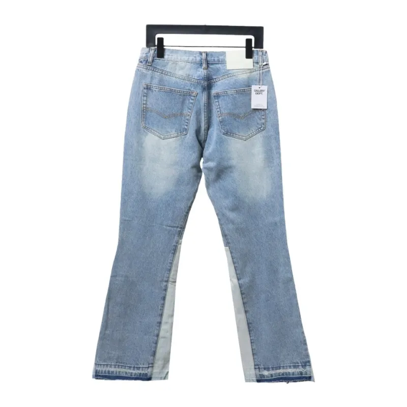 Gallery Dept Patchwork Flared Jeans Washed Blue