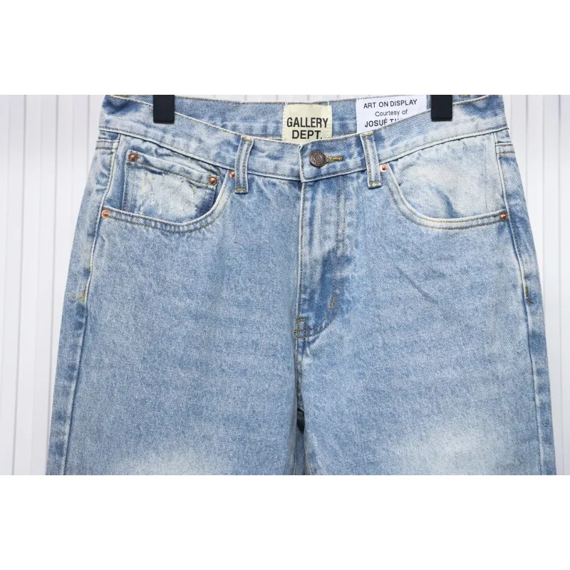 Gallery Dept Patchwork Flared Jeans Washed Blue