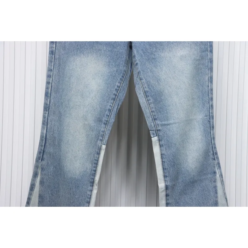 Gallery Dept Patchwork Flared Jeans Washed Blue