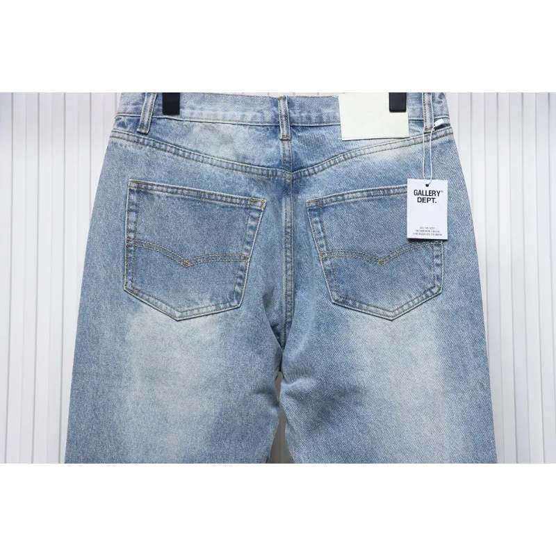 Gallery Dept Patchwork Flared Jeans Washed Blue