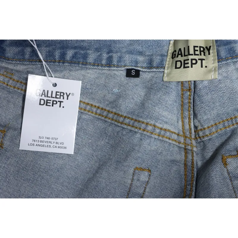 Gallery Dept Patchwork Flared Jeans Washed Blue