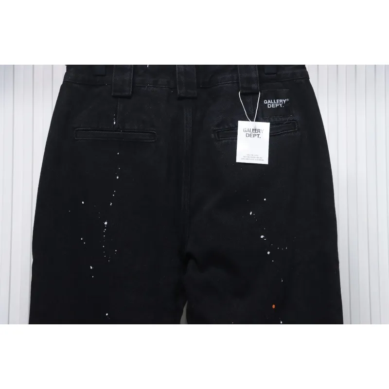 Gallery Dept Rhinestone-Studded Flared Black Jeans