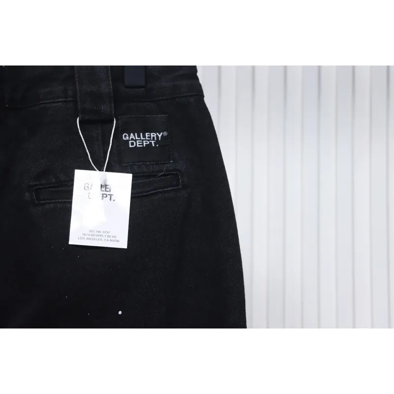 Gallery Dept Rhinestone-Studded Flared Black Jeans