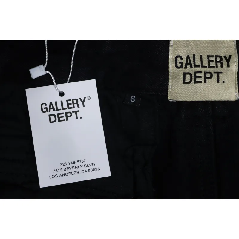 Gallery Dept Rhinestone-Studded Flared Black Jeans