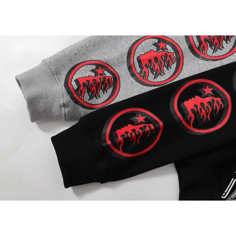 Hellstar Hoodie 'Is This What Heaven Sounds Like 1996' Black/Gray