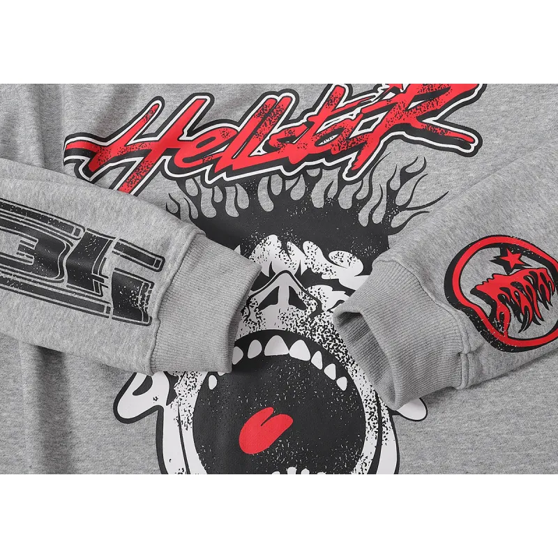 Hellstar Hoodie 'Is This What Heaven Sounds Like 1996' Black/Gray