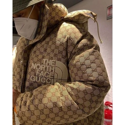 The North Face x Gucci Print Jacket Beige/Ebony 02