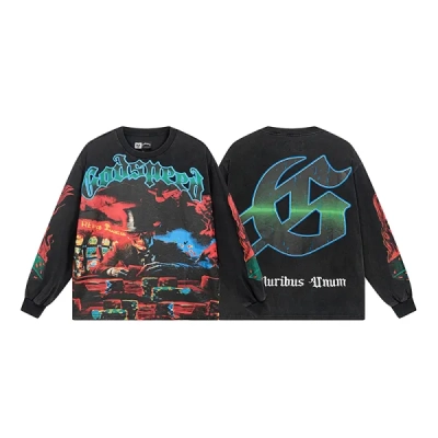 Godspeed Life's A Gamble Long Sleeve T-Shirt #1099 Black Wash 01
