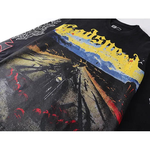 Godspeed Long Lonely Road L/S Thermal Tee #1100 Black Wash