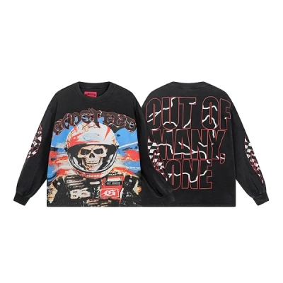 Godspeed Racer Goldie Long Sleeve T-shirt #1102 Black Wash 01