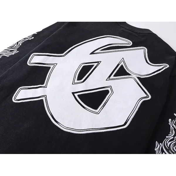 Godspeed Rocker Layered Long Sleeve T-shirt #1103 Black Wash