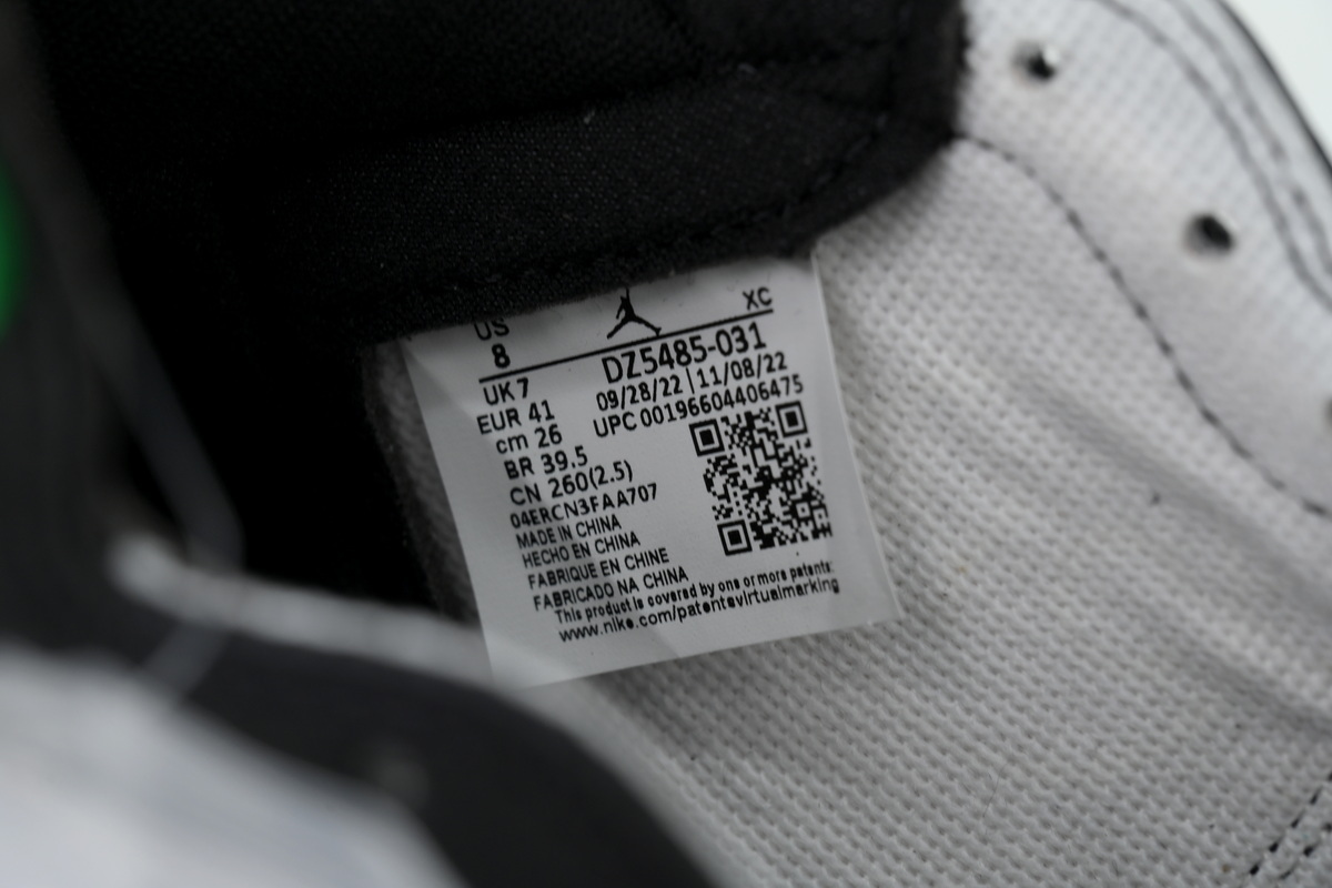 Air Jordan 1 Retro High OG Lucky Green DZ5485-031 