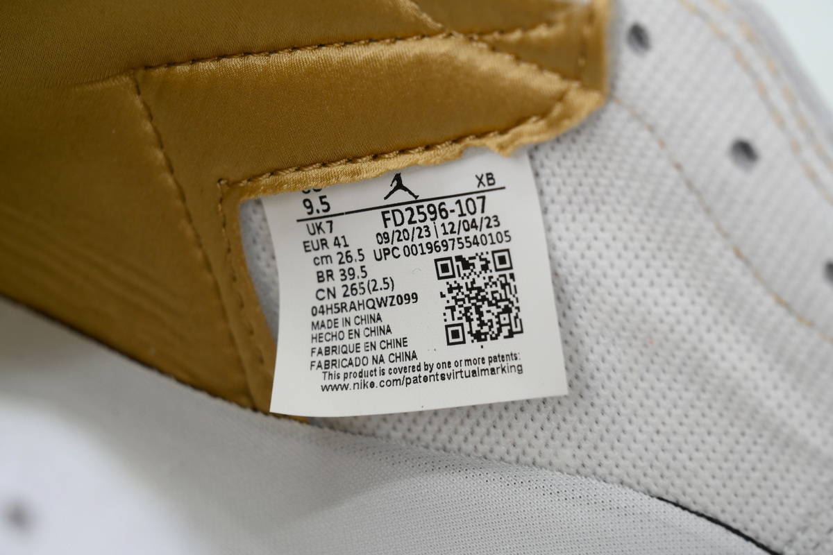 Air Jordan 1 Retro High OG Metallic Gold FD2596-107