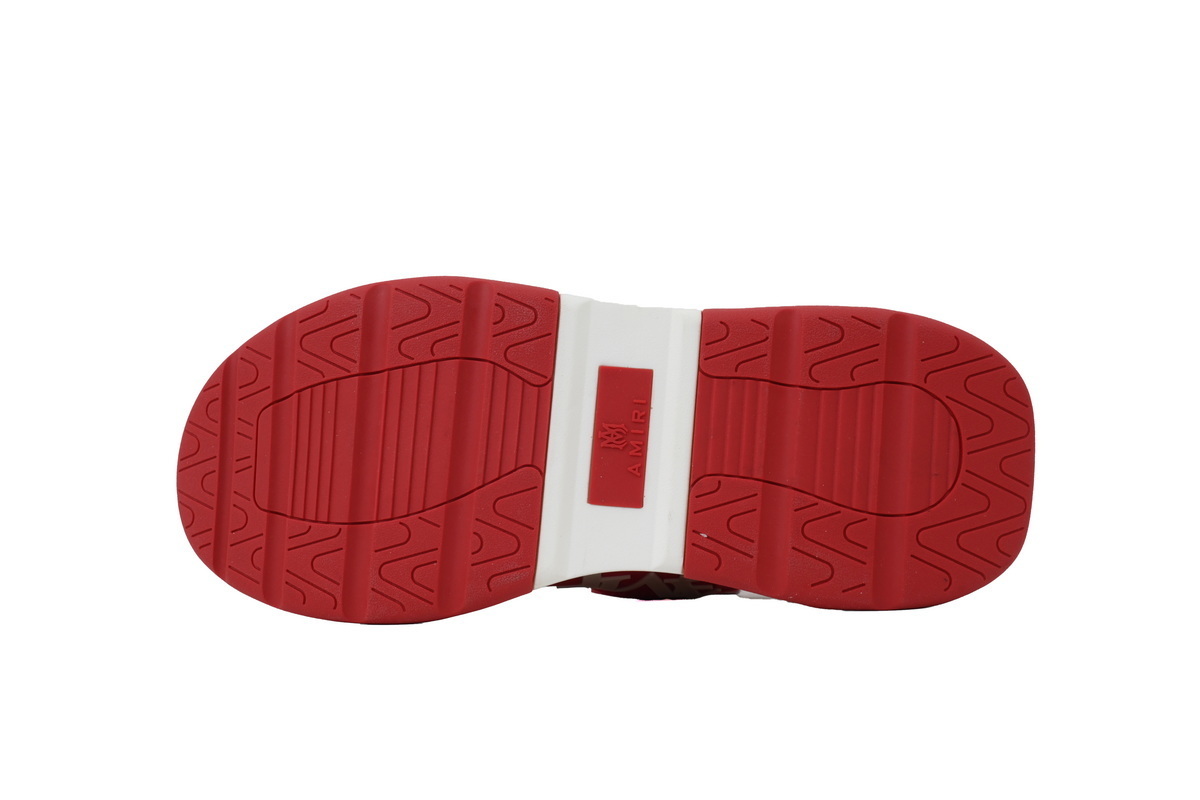 Amiri Platform Elevated Lace-Up Sneakers Red