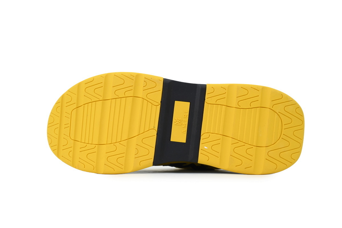 Amiri Platform Elevated Lace-Up Sneakers Yellow