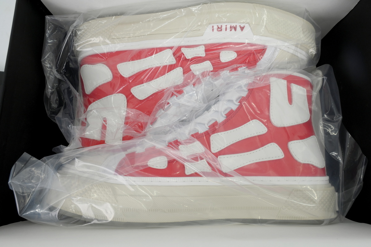 Amiri Skel Court High White And Red
