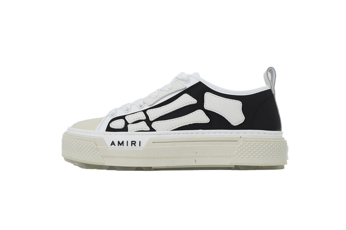 Amiri Skel Court Low Black And White