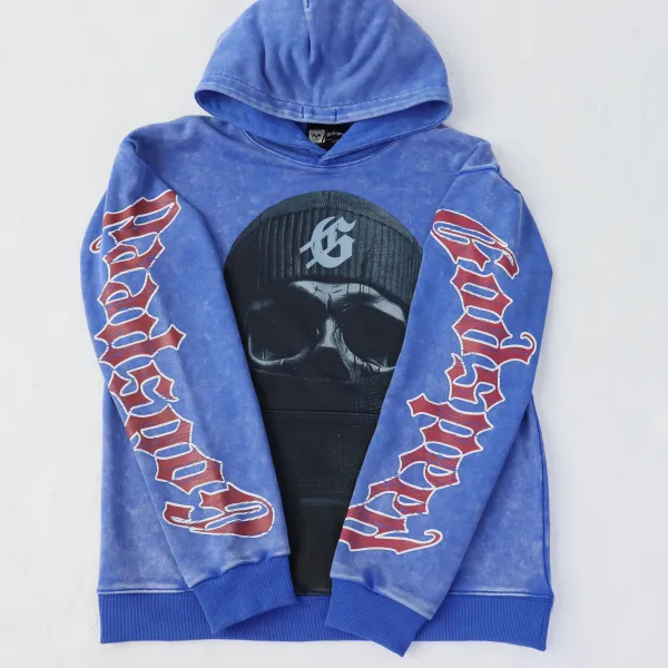 Godspeed Balaclava Szn Hoodie #5535 Washed Blue