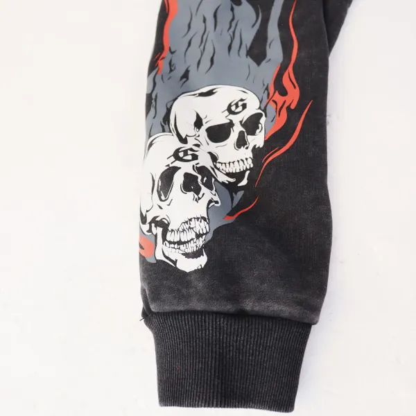 Godspeed Black Monday Hoodie #5537 Washed Black/Red