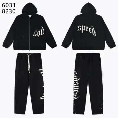 Godspeed OG Logo Sweatsuit G6031-8230 Black White 01