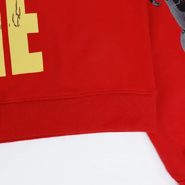 Godspeed Robot Print Hoodie #5536 Washed Red