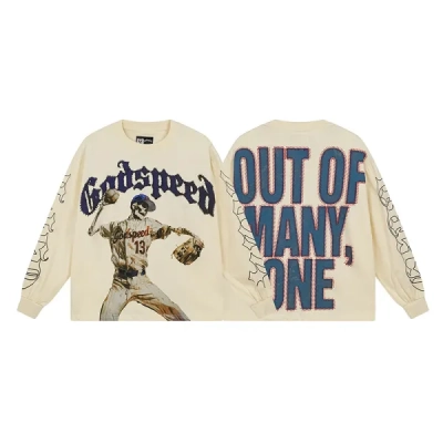 Godspeed Strike Out Long Sleeve T-shirt Bone #3158 01