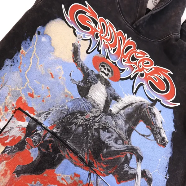 Godspeed Thoroughbred Hoodie #5539 Washed Black/Apricot