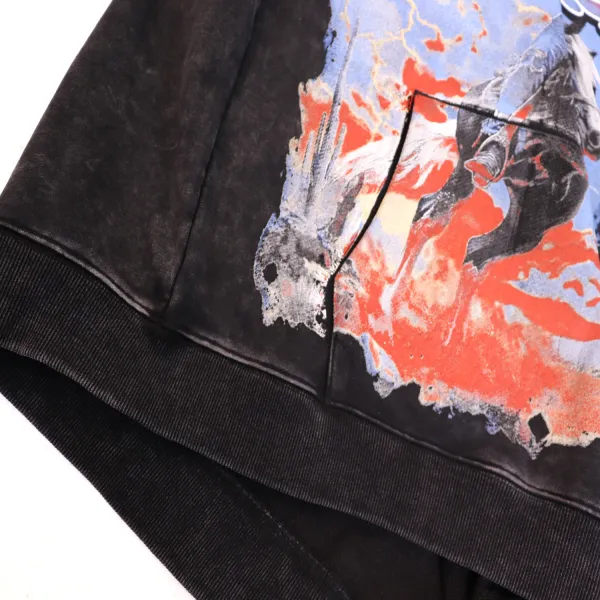 Godspeed Thoroughbred Hoodie #5539 Washed Black/Apricot