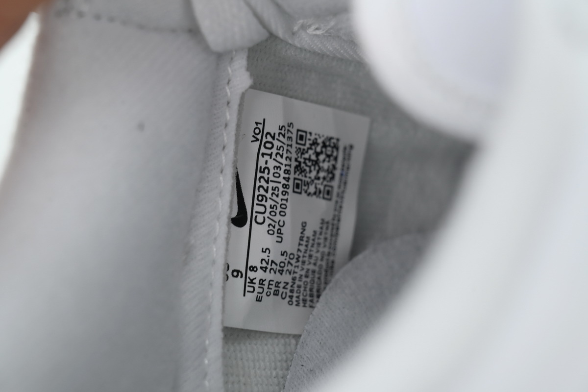 Nike Supreme x Air Force 1 Low 'Box Logo - White Black CU9225-102