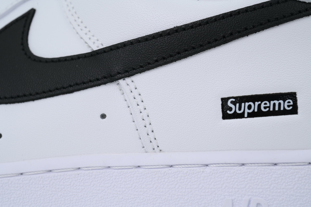 Nike Supreme x Air Force 1 Low 'Box Logo - White Black CU9225-102