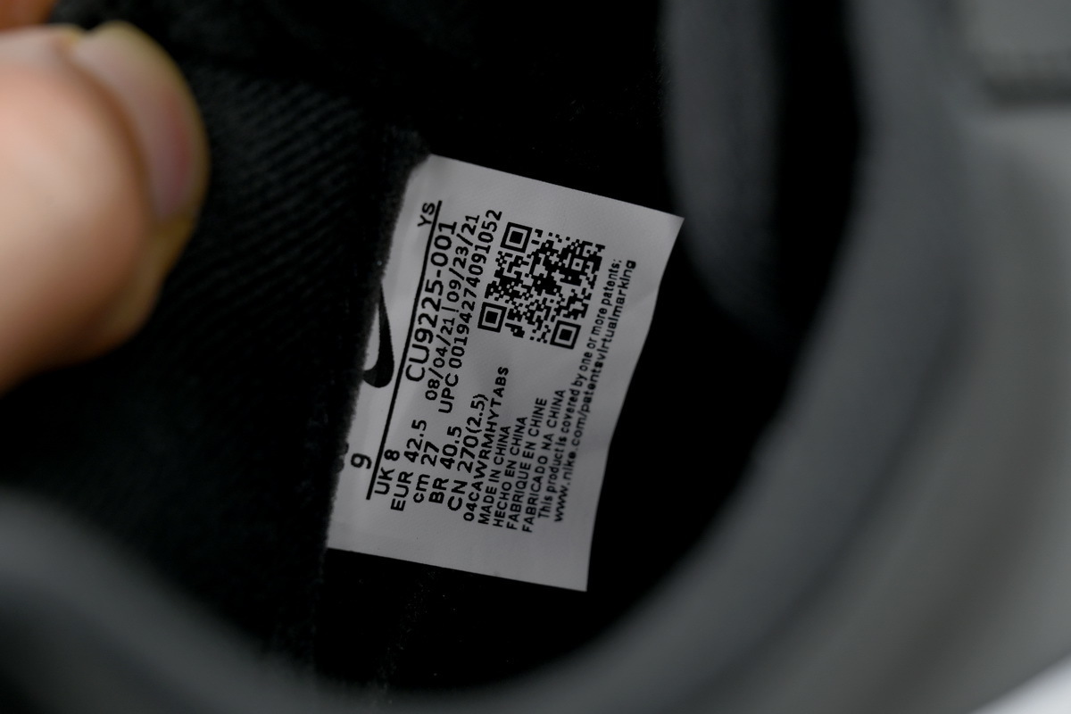 Nike Supreme x Air Force 1 Low Black Warrior Black And White CU9225-001