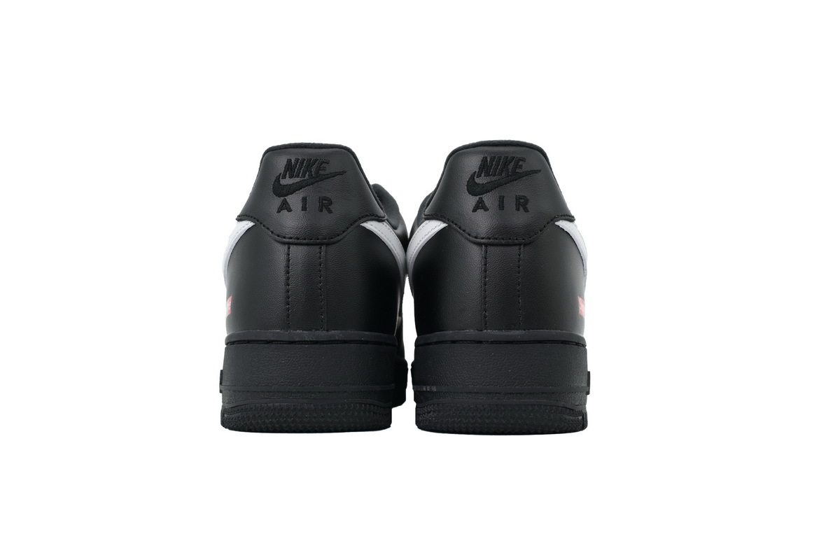 Nike Supreme x Air Force 1 Low Black Warrior Black And White CU9225-001