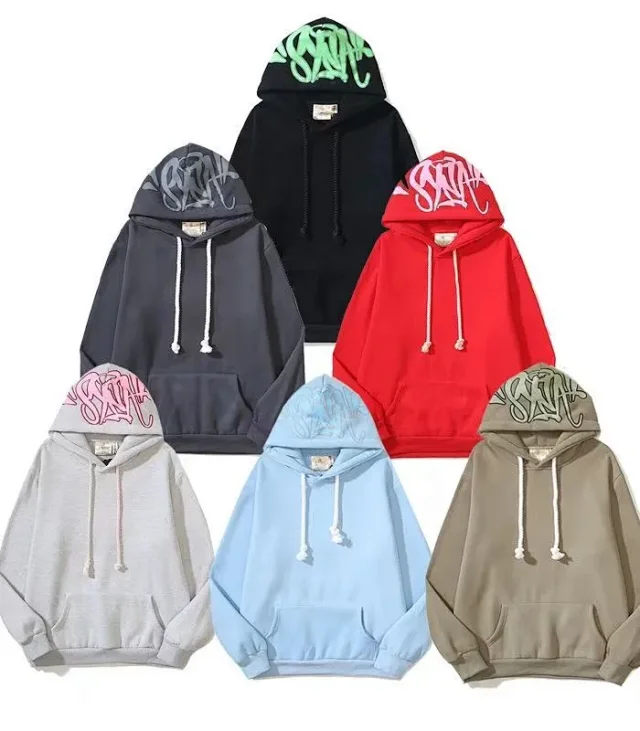 Syna World Hoodies & Pants Tracksuit Black /Dark Grey /Light Gray /Blue /Green /Red Set YZ 241203