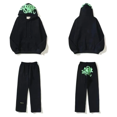Syna World Hoodies & Pants Tracksuit Black /Dark Grey /Light Gray /Blue /Green /Red Set YZ 241203 02