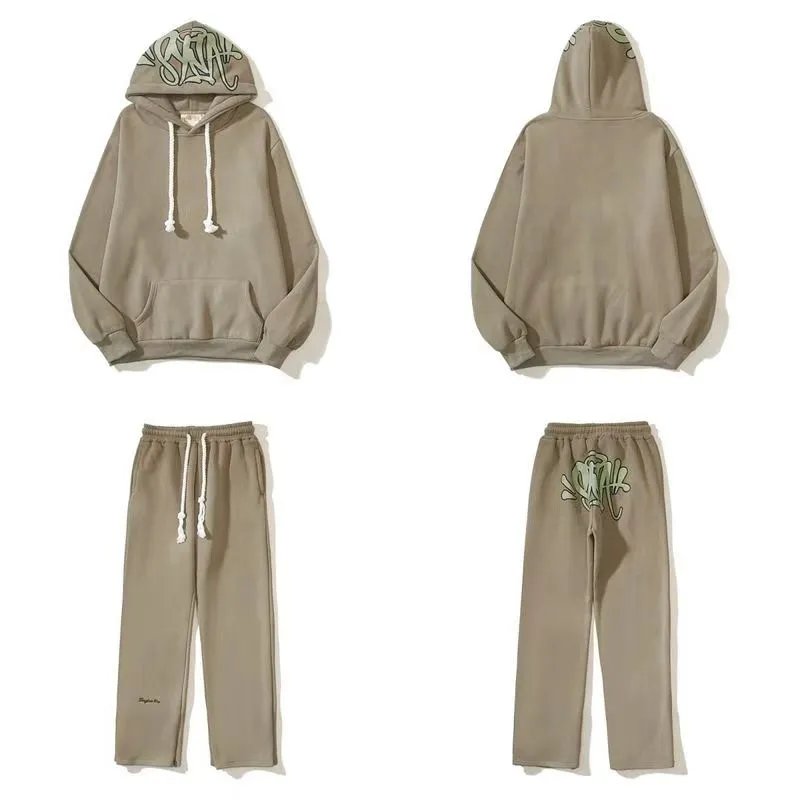 Syna World Hoodies & Pants Tracksuit Black /Dark Grey /Light Gray /Blue /Green /Red Set YZ 241203