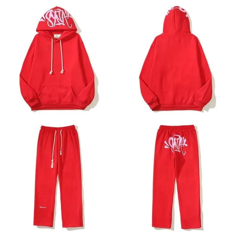 Syna World Hoodies & Pants Tracksuit Black /Dark Grey /Light Gray /Blue /Green /Red Set YZ 241203