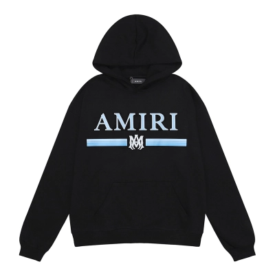 AMIRI Bar Hoodie #9239 Black/White 01