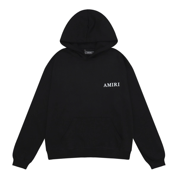 AMIRI Botanical Print Hoodie #9216 Black/White