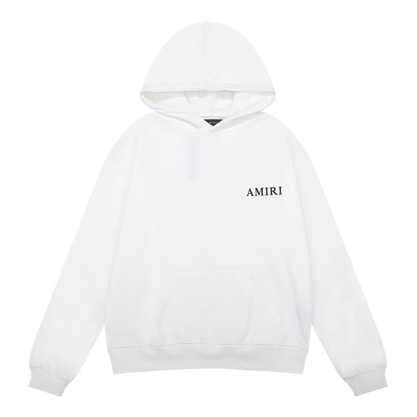 AMIRI Botanical Print Hoodie #9216 Black/White