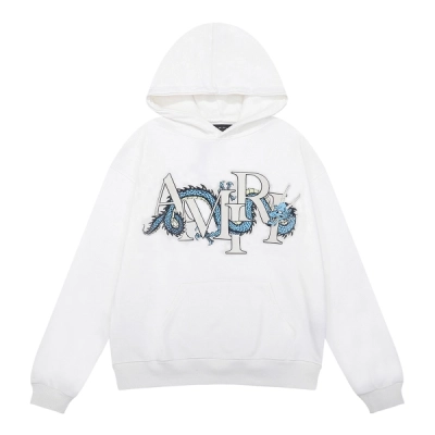 AMIRI CNY Dragon Hoodie #9238 Black/White 02