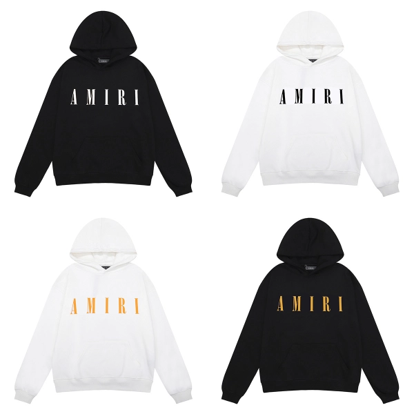 AMIRI Core Logo Hoodie #9201 Black/White