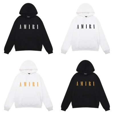 AMIRI Core Logo Hoodie #9201 Black/White 01
