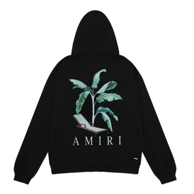 AMIRI Palm Tree Dubai Hoodie #9215 Black/White 02
