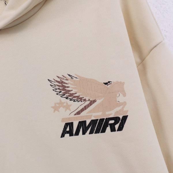 AMIRI Pegasus Hoodie #5890 Black/Apricot