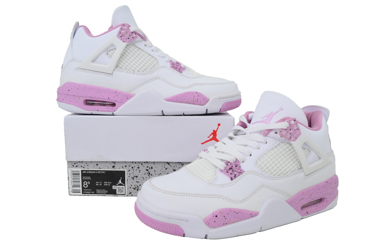 Top Version  Air Jordan 4 White Pink CT8527-116