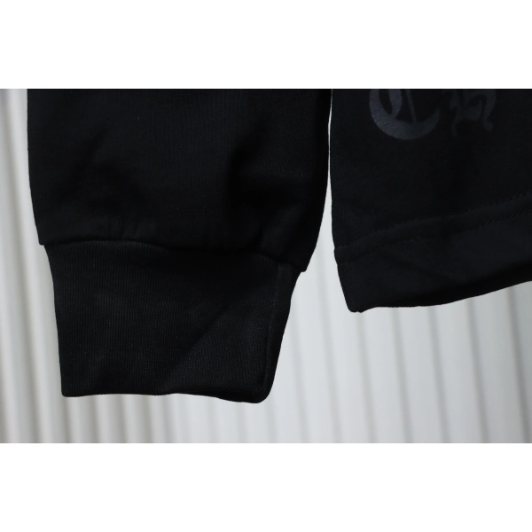 Chrome Hearts Yellow Neck Logo Sleeve T-Shirt Black