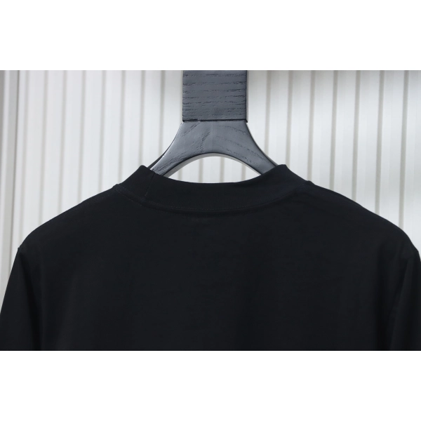 Chrome Hearts Yellow Neck Logo Sleeve T-Shirt Black