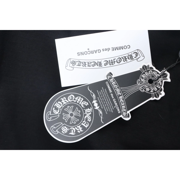 Chrome Hearts Yellow Neck Logo Sleeve T-Shirt Black