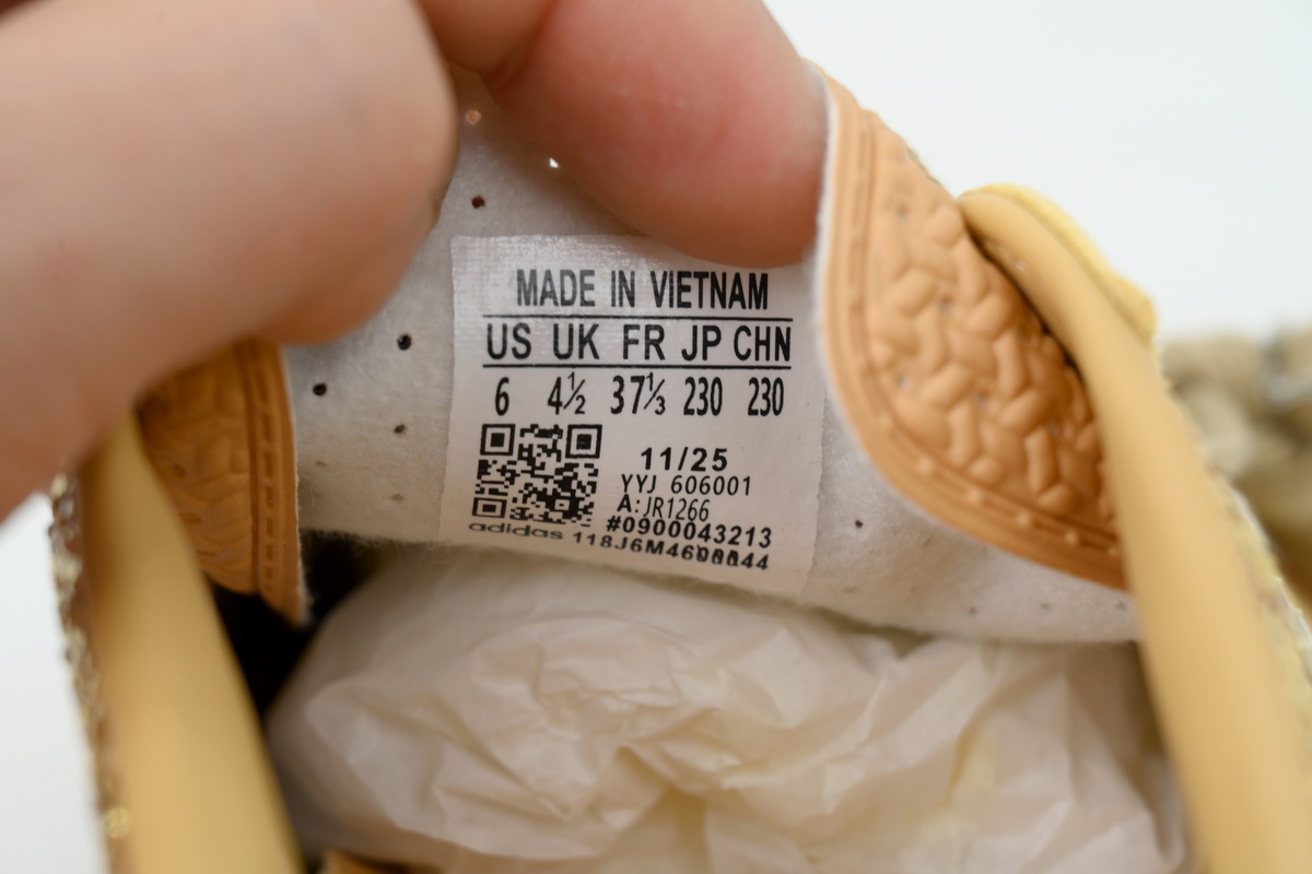 Adidas Samba Shiny Golden White JR1266