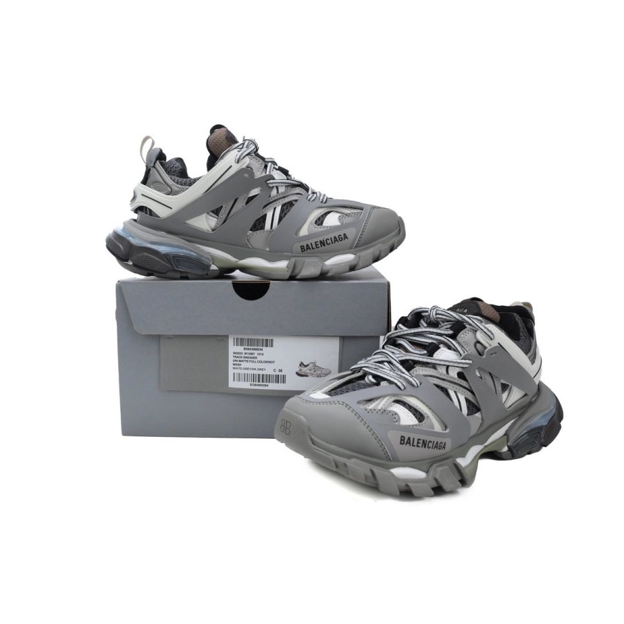 Balenciaga Track Sneaker Grey White Black (With LED)